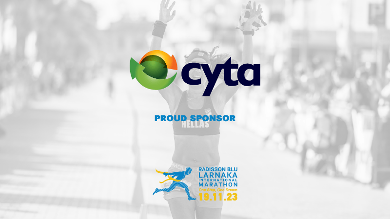 Η Cyta «τρέχει» πρωτοπορώντας ξανά στον 6ο Radisson Blu Διεθνή Μαραθώνιο Λάρνακας με τις μεγαλύτερες ταχύτητες!